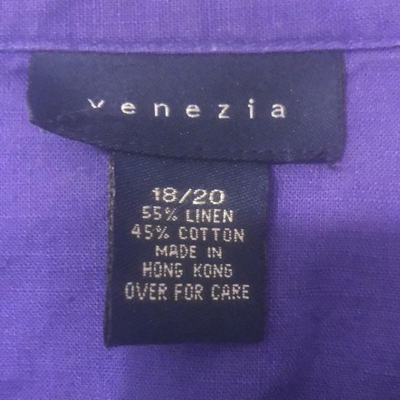 🇺🇸Lane Bryant Venezia purple button-up blouse, size 18/20 - Picture 2 of 4